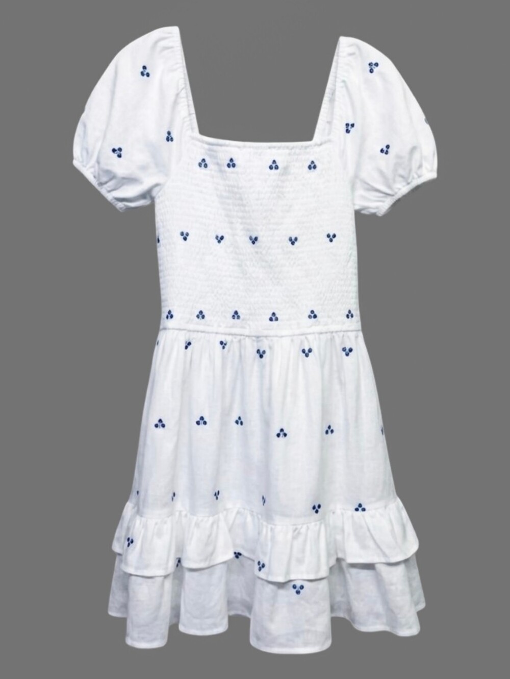 NEW Japna Cotton Tiered White Dress - Picture 4 of 4